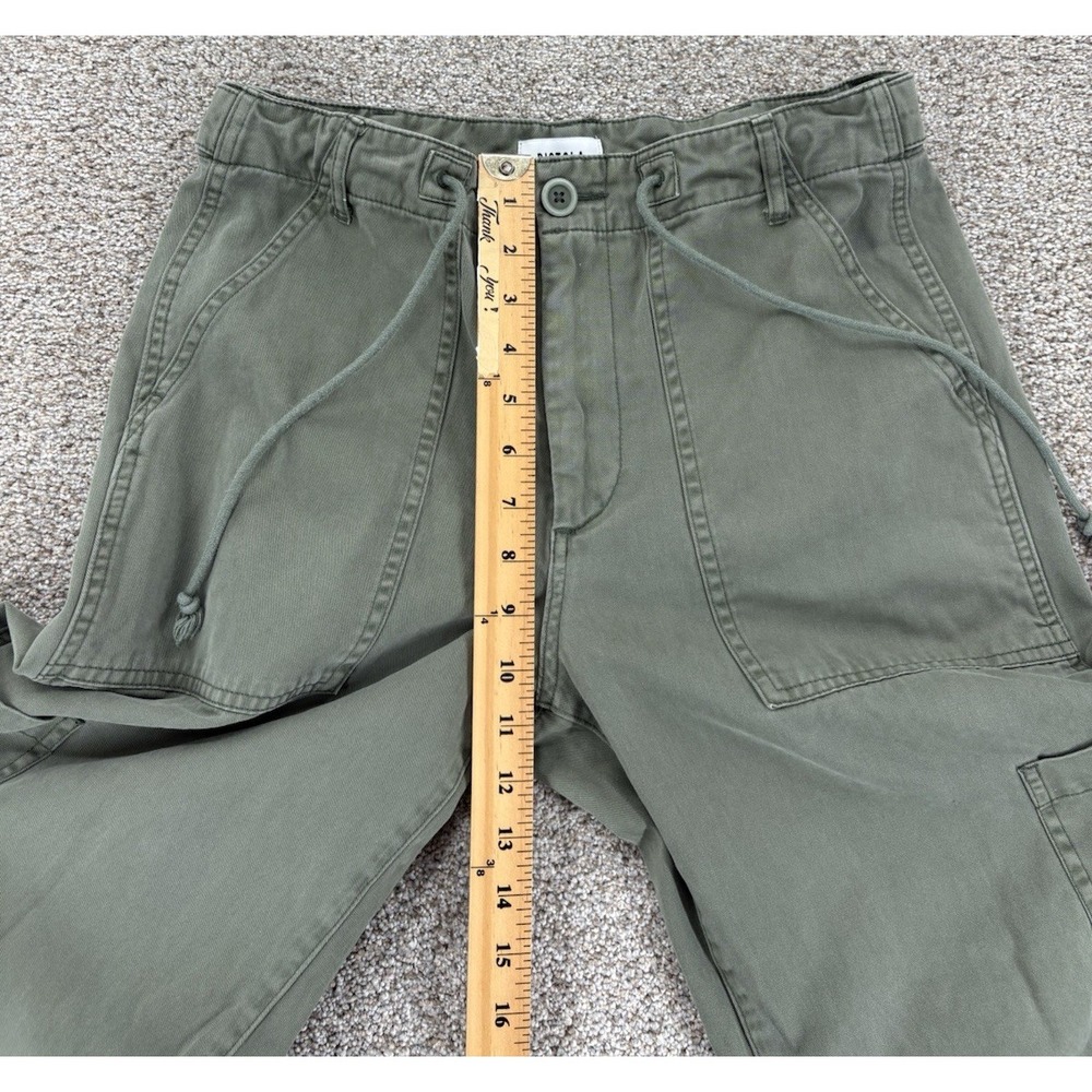Pistola Sabrina Curved Utility Pants in Meadow Women's 27 Green Barrel Leg Twill - Picture 10 of 11